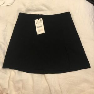 Zara side slit mini skirt